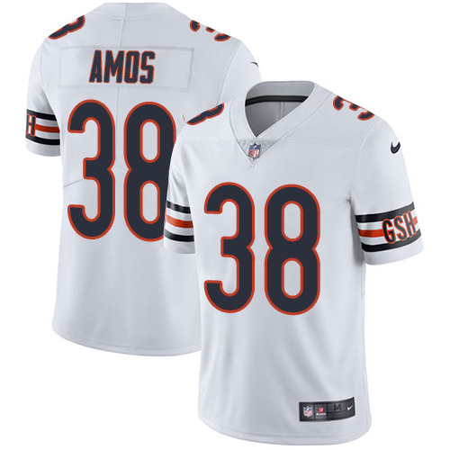 Nike Bears #38 Adrian Amos White Men's Stitched NFL Vapor Untouchable Limited Jersey - Click Image to Close